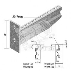Консоль для больших нагрузок, кратность - 1шт, DU - Покрытие Duplex
