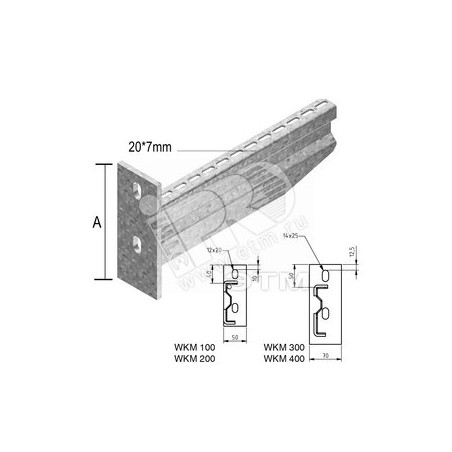 Консоль для больших нагрузок, кратность - 1шт, DU - Покрытие Duplex
