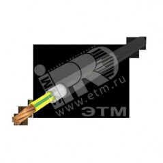 Кабель силовой ППГнг(А)-HF 1х16мк (PE)-1 многопроволочный желто-зеленый (барабан)