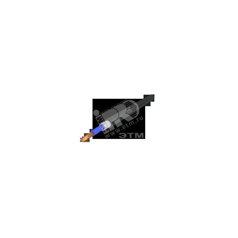 Кабель силовой ППГнг(А)-HF 1х1.5ок(N)-0.66 однопроволочный синий (бухта)