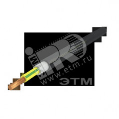 Кабель силовой ППГнг(А)-HF 1х35ок(PE)-0.66 однопроволочный желто-зеленый (барабан)