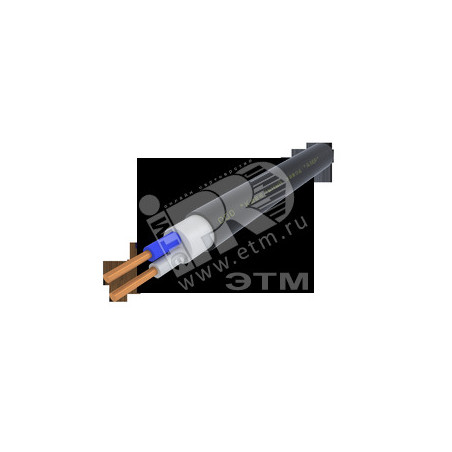 Кабель силовой ППГнг(А)-HF 2х1.5ок(N)-0.66 однопроволочный черный (барабан)
