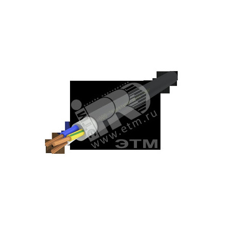 Кабель силовой ППГнг(А)-HF 3х1.5ок(N.PE)-1 однопроволочный черный (барабан)