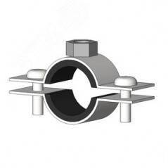 Хомут трубный DGR с гайкой 1/2 20-24мм М8