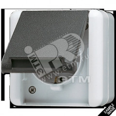 Розетка штепсельная SCHUKO 16А 250V с защитой от детей накладная IP44