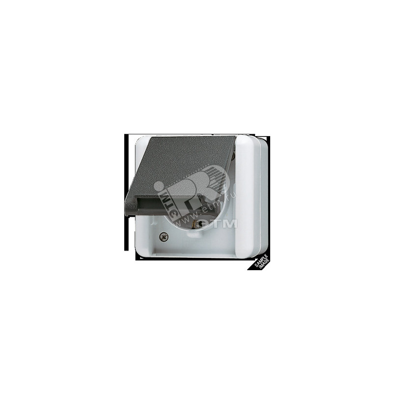 Розетка штепсельная SCHUKO 16А 250V с защитой от детей накладная IP44