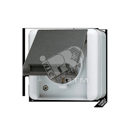 Розетка штепсельная SCHUKO 16А 250V с защитой от детей накладная IP44