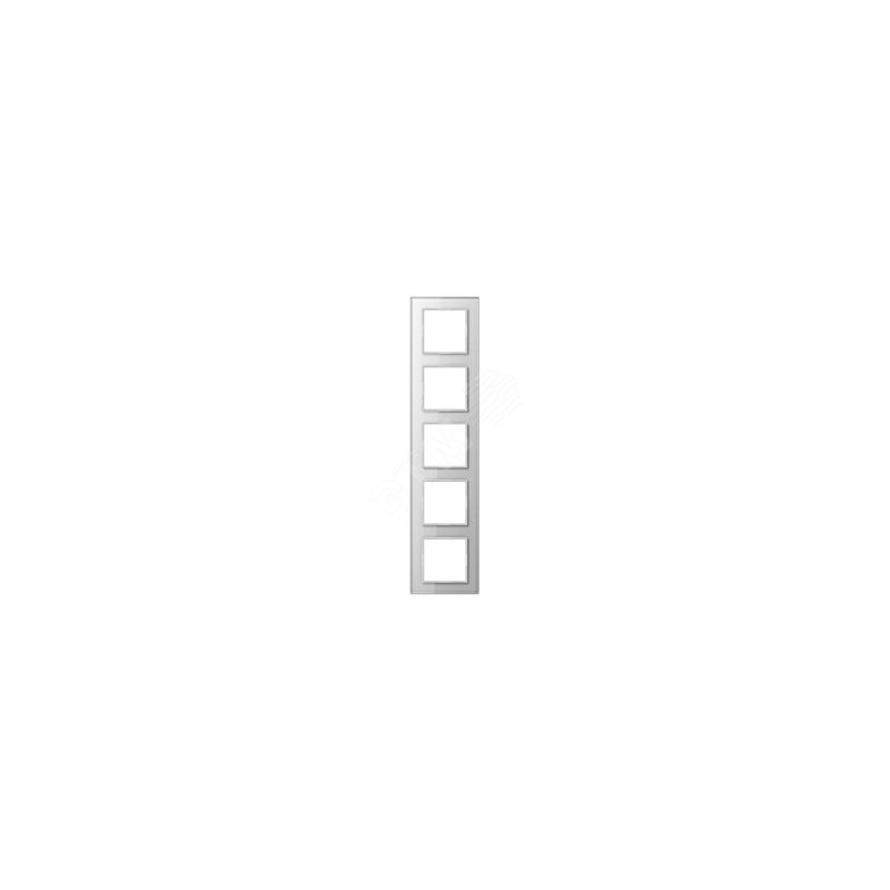 Рамка 5-я для горизонтальной/вертикальной установки Серия- ACreation Материал- стекло Цвет- белый