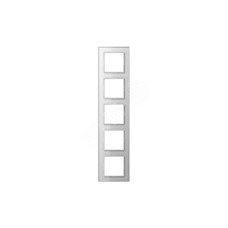 Рамка 5-я для горизонтальной/вертикальной установки Серия- ACreation Материал- стекло Цвет- белый