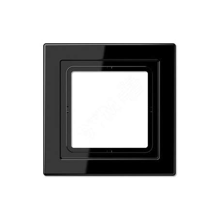 Рамка 1-я для горизонтальной/вертикальной установки Серия- LS-Design Материал- дуропласт Цвет- черный