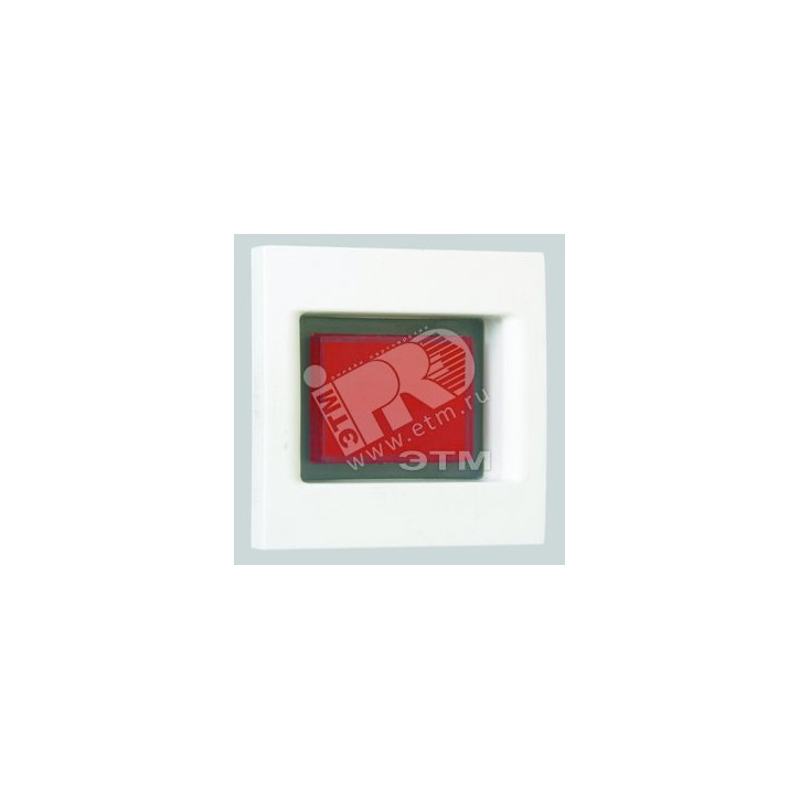 Индикатор напряжения, красня подсветка, K45, 45х45мм, белый