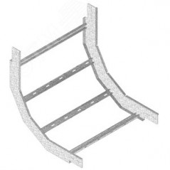 Угол вертикальный внутренний 90 градусов для лотков KLL, высота - 85 мм, ширина - 398 мм, кратность - 1шт, PE - Сталь с порошков