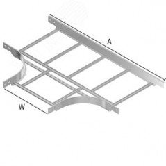 Ответвитель Т-образный для KLL, высота - 85 мм, ширина - 298 мм, кратность - 1шт, HD - Оцинкованная сталь (методом горячего цинк