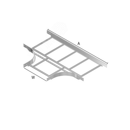 Ответвитель Т-образный для KLL, высота - 85 мм, ширина - 298 мм, кратность - 1шт, HD - Оцинкованная сталь (методом горячего цинк
