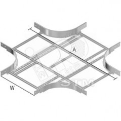 Ответвитель Х-образный для KLL, высота - 60 мм, ширина - 191 мм, кратность - 1шт, PE - Сталь с порошковым покрытием (окрашенная)