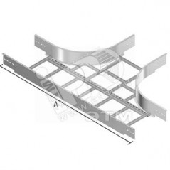 Ответвитель Т-образный, высота - 200 мм, ширина - 208 мм, кратность - 1шт, PE - Сталь с порошковым покрытием (окрашенная)