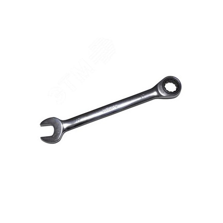 Ключ комбинированный трещоточный 7х7 хромированный