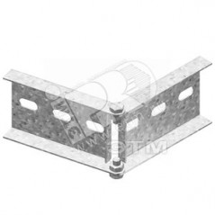 Шарнир горизонтальный, высота - 120 мм, ширина - 25 мм, длина - 330 мм, кратность - 1шт, I6 - Нержавеющая сталь (316)