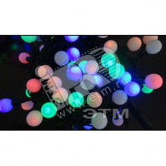 Электрогирлянда Жемчужные шарики 80LED зеленая