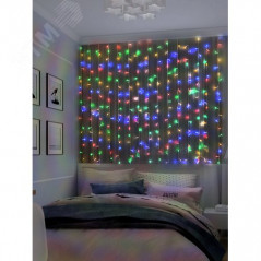 Электрогирлянда Занавес LDCL368C-M 150x150 368L LED. мультицвет