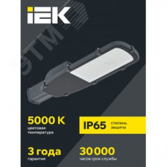 Светильник LED консольный уличный ДКУ 1002-150Д 5000К IP65 серый