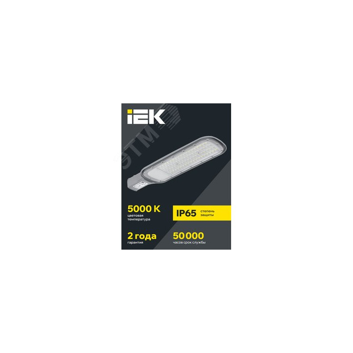 Светильник LED консольный уличный ДКУ 1012-100Ш 5000К IP65 серый Светильник LED консольный уличный ДКУ 1012-100Ш 5000К IP65 серый
