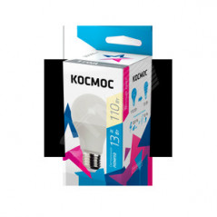 Лампа светодиодная LED 13Вт 220В Е27 D60х108 3000 теплый А60