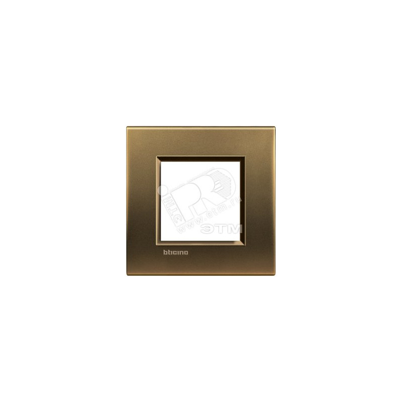 LivingLight Рамка прямоугольная, 1 пост, цвет Бронза