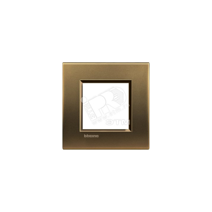 LivingLight Рамка прямоугольная, 1 пост, цвет Бронза