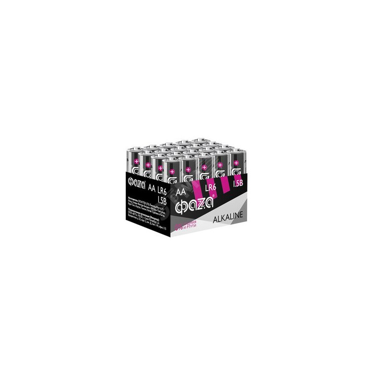 Элемент питания LR 6 (AA) алкалиновая, уп. 20 шт. Alkaline Pack-20