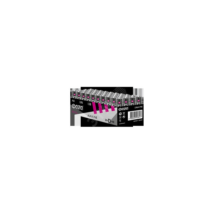 Элемент питания LR 6 (AA) алкалиновая уп. 40 шт. Alkaline Pack-40