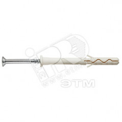 Дюбель-гвоздь 8х60 LYT LK SP цилиндрический бортик, нейлон (100шт)