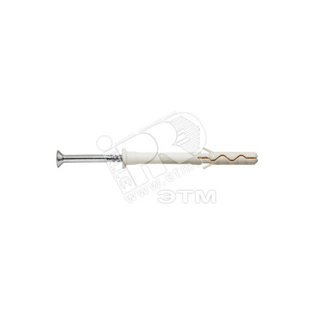 Дюбель-гвоздь 8х60 LYT LK SP цилиндрический бортик, нейлон (100шт)