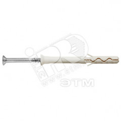 Дюбель-гвоздь 6х60 LYT UK KP потайной бортик, нейлон (200шт)