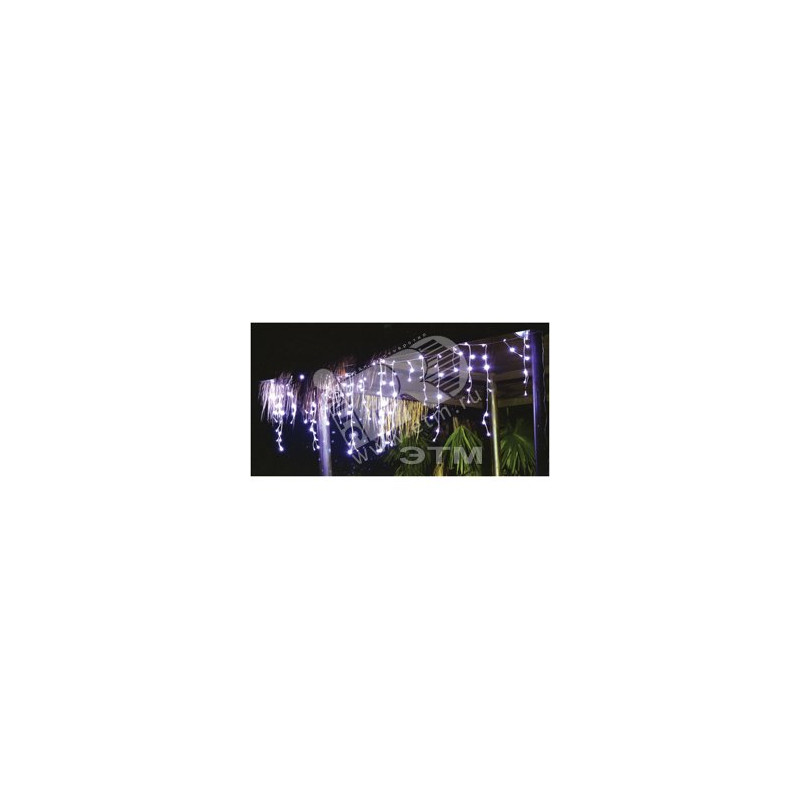 Электрогирлянда Сосульки 100LED уличная белая