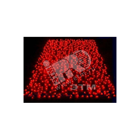 Электрогирлянда Занавес 625LED 2.5х1.5м красная
