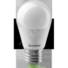 Лампа светодиодная LED 10вт Е27 теплый матовый шар