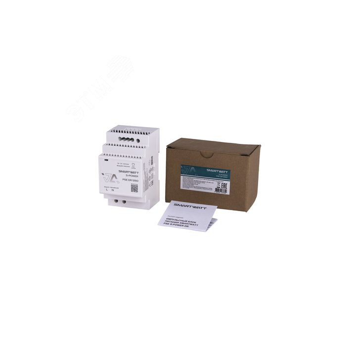 Импульсный блок питания SMARTWATT PSE DR 1260 S-POWER, 12 В, 60 Вт, 4,5 А