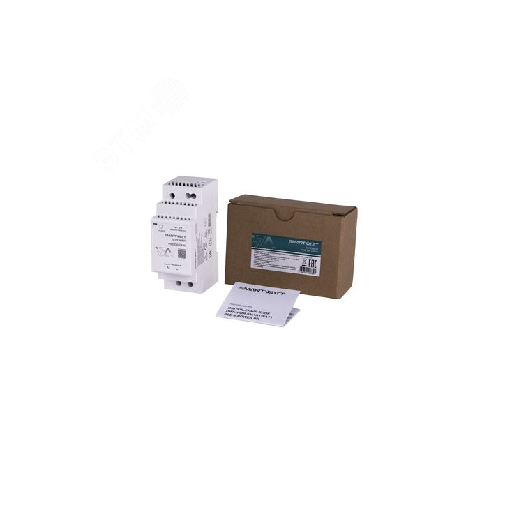 Импульсный блок питания SMARTWATT PSE DR 2430 S-POWER, 24 В, 30 Вт, 1,5 А