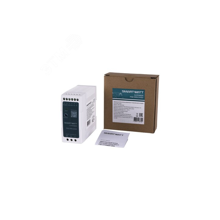 Импульсный блок питания SMARTWATT PSE DRS 2430 S-POWER, 24 В, 30 Вт, 1,25 А