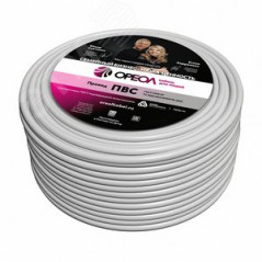 Провод ПВС 2х1 белый (20м)