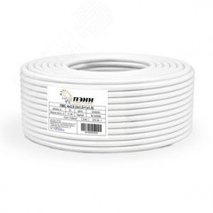 Провод ПВС 4х2,5(3х2,5+1х2,5) белый 100 м