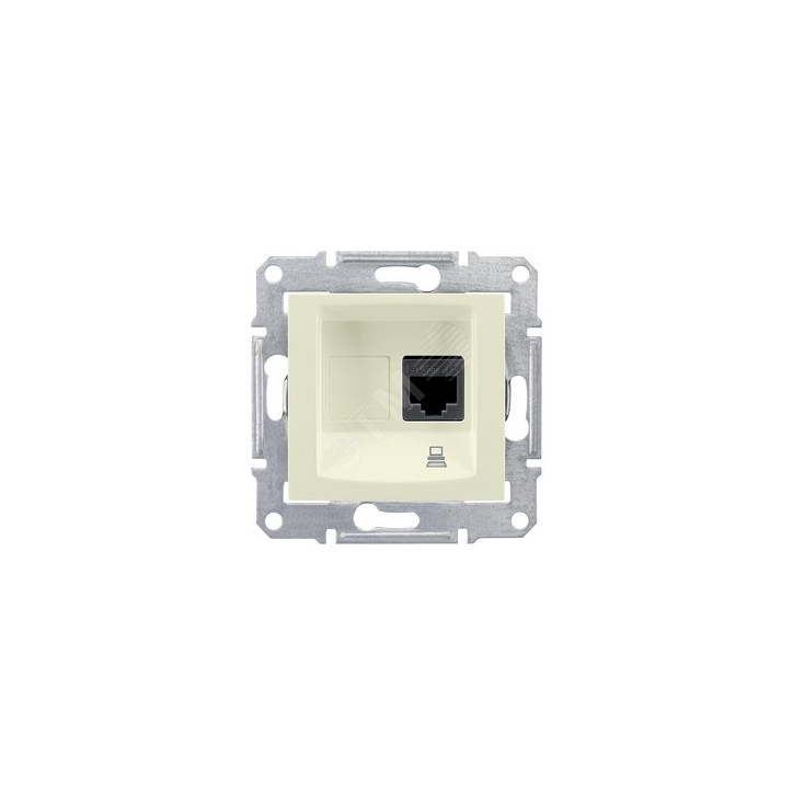Sedna Розетка компьютерная RJ45 категория 5е в рамку бежевая