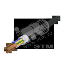 Кабель силовой ППГнг(А)-HF 3х70мс (N.PE)-1 многопроволочный черный (барабан)