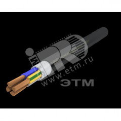 Кабель силовой ППГнг(А)-HF 4х70мс (N)-1 многопроволочный черный (барабан)