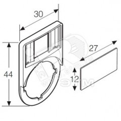 Шильдик для держателя (кнопочные посты)