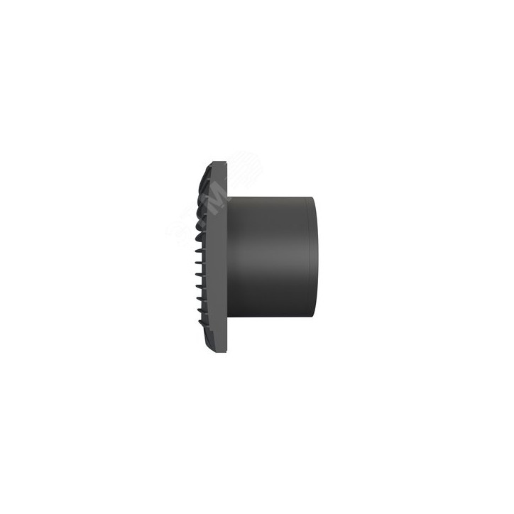 SILENT 5C Matt black, Вентилятор осевой вытяжной с обратным клапаном D 125, декоративный