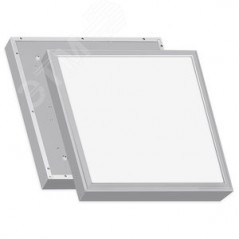 Светильник светодиодный ДВО/ДПО-48w 4800лм 6500К opal-sand IP20 с БАП на 3 часа