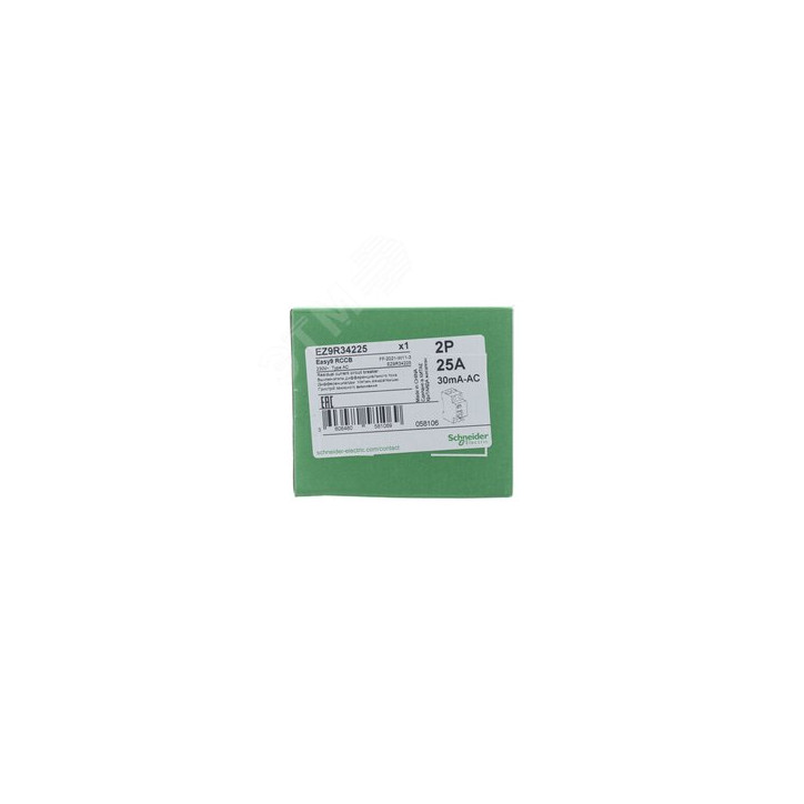 ДИФ. ВЫКЛ. EASY 9 (УЗО) 2П 25А 30мА AC 230В -S-