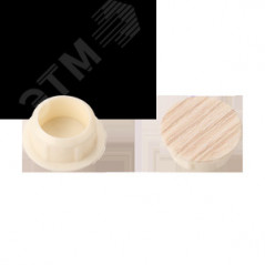 Заглушка на отверстие с текстурой D14 капучино (16 шт.)